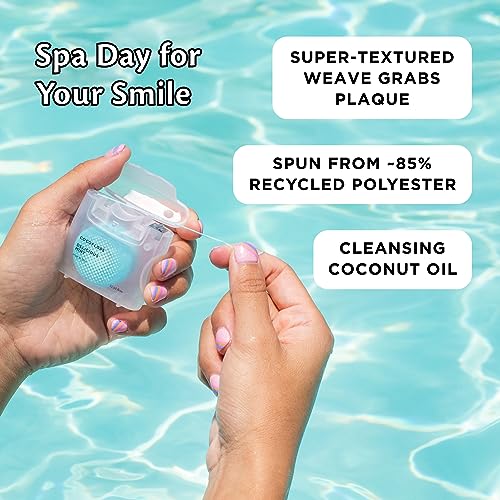 Kid-Friendly Mint Woven Dental Floss with Coconut Oil