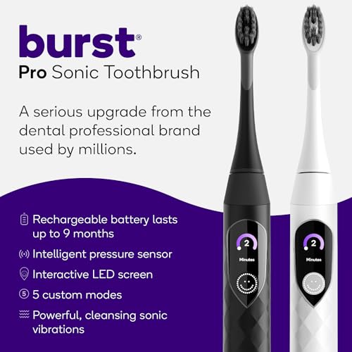 Adult Pro Sonic Toothbrush with Soft Bristles & MultipleModes